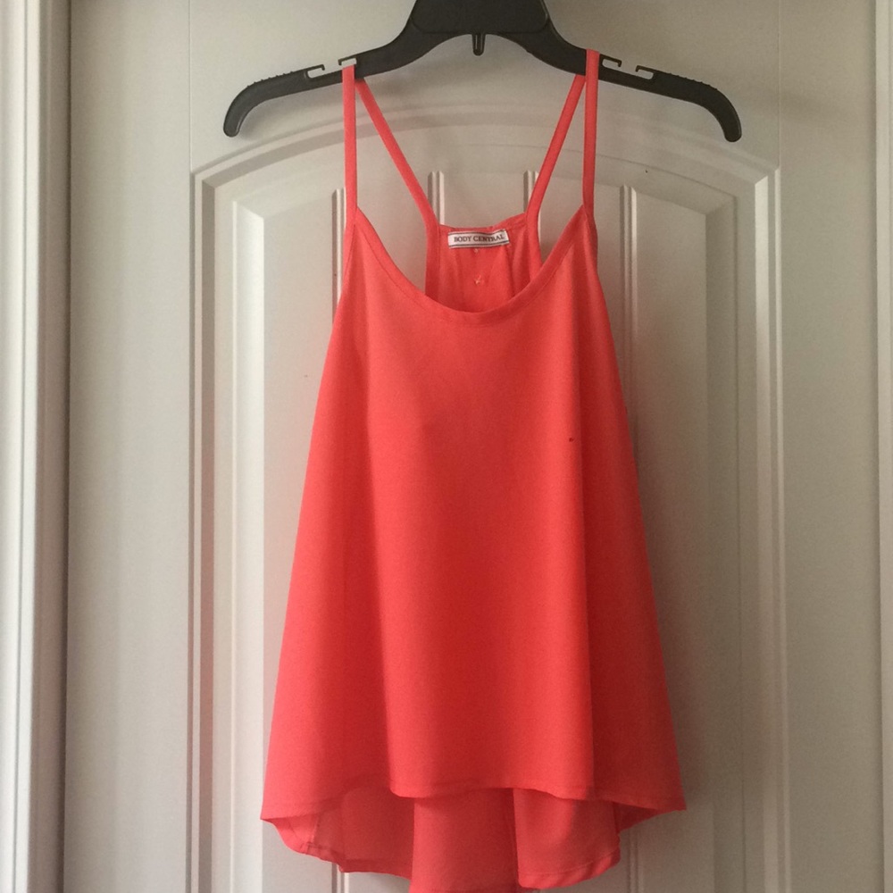 Flowy Open Back Peach Tank Top